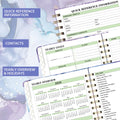 Makapoo 2025 Planner Weekly & Monthly 6.3x8.4 Green Ink Sturdy Cover by Deal US