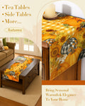 Miss Adola Pumpkin Plaid Fall Table Runner 13x72 Sunflower Decor by Deal US