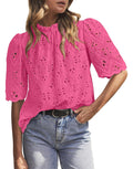 BETTE BOUTIK Womens Flowy Summer Tunic Top Bright Pink Size XL by Deal US
