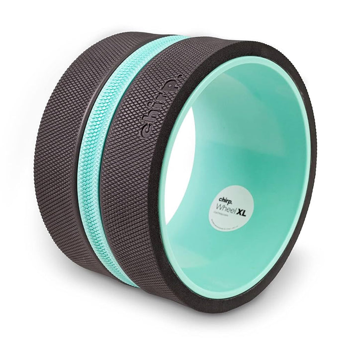 Chirp Wheel XL - Super Comfort Back Massage Roller - Wider Back Stretcher & Cracking Device, Plush Cushion, Enhanced Stability, Spinal Protection, Point Pressure | High Density Foam, Up to 500 lbs by Pasteur Pharmacy