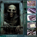 rookea Halloween Funny Skeleton Curtain Banner Spooky Window Decor Polyester by Deal US