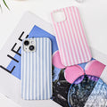 with iPhone 15 Case,Cute Aesthetic Striped Pattern Cover for Women Gi