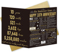 Londue 10 Year Anniversary Card for Him Her Romantic Tin Gift Couple by Deal US