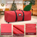 Mrrihand Christmas Tree Storage Bag Heavy-Duty 600D Oxford Red 7.5Ft by Deal US
