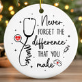 Pawzity Nurse Christmas Ornament Ceramic Gift for Women Nurses RN by Deal US