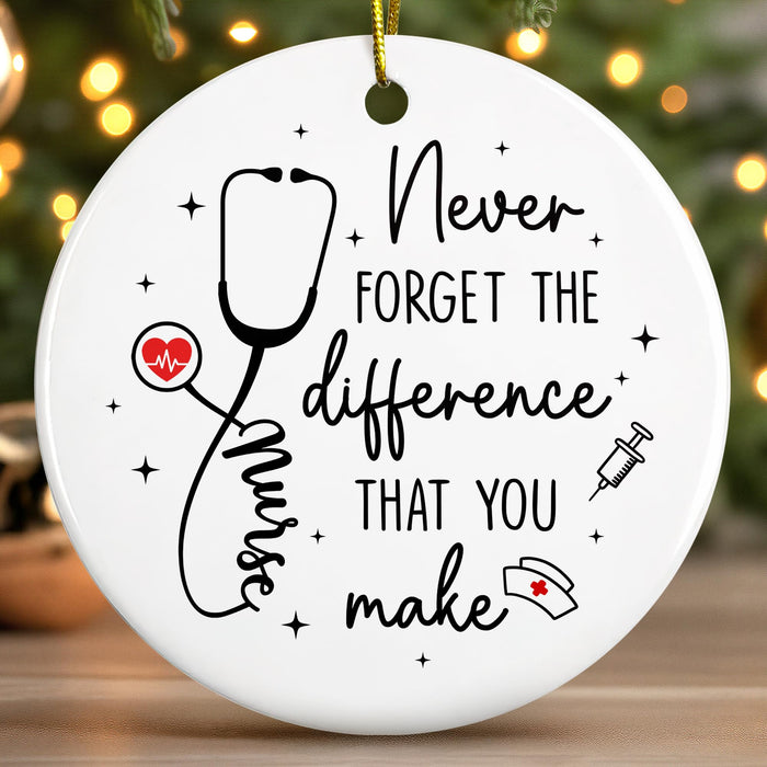 Pawzity Nurse Christmas Ornament Ceramic Gift for Women Nurses RN by Deal US