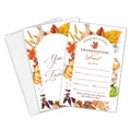 Yhtmbf Thanksgiving Party Invitations 20pcs 4x6 Maple Leaves Pumpkins Fall by Deal US