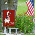 EKOREST Patriotic Garden Flag 12x18in Double Sided Funny Goose Red White Blue by Deal US