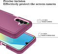 Shockproof Case for Samsung Galaxy A16 5G with Screen Protector WineRedPink by Merch Section