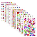 Self Adhesive Gems for Crafts, Acrylic Bling Heart Sticker, Jewel