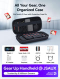 JSAUX Large Capacity Hard Shell Carrying Case Nintendo Switch 2, 20 Slots Black by Deal US