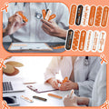 Lasnten 204 Pcs Orange Ribbon Nail Files Bulk Emery Boards Leukemia Awareness by Deal US