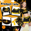 ROC PARTY Women Cheerleader Costume Yellow with Hairpins Pom Poms Size S by Deal US