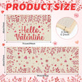 Pickmesh Valentine Kitchen Mats 2 Pc Non-Slip Love Heart Pink 17x29 & 17x47 by Deal US