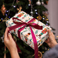 WRAPLULU Nutcracker Christmas Wrapping Paper 4 Jumbo Sheets 28x40in Yellow by Deal US