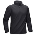 KEFITEVD Men's Quarter Zip Sweatshirt Thermal Fleece Pullover Black Size M by Deal US