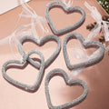Mrchtmas Christmas Silver Bow Ornament 2025 Heart Rhinestones 1 Pc by Deal US