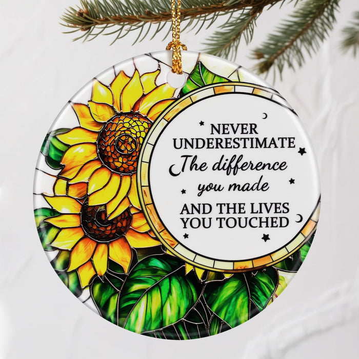 VIAKDEM Christmas Ceramic Ornament Retirement Design K Farewell Gift by Deal US