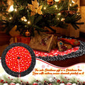 Soulchen Christmas Tree Skirt Double Layer Red Black Yellow Big Wave Point 51" by Deal US