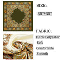 Square Head Satin Scarf Silk Feeling Hair Scarf 35" Head Scarves Bandana f
