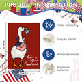 EKOREST Patriotic Garden Flag 12x18in Double Sided Funny Goose Red White Blue by Deal US