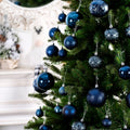 Senjie Night Blue Shatterproof Christmas Ornaments 32pcs Set Plastic by Deal US