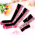 YLOLUL Breast Cancer Awareness Socks Black Camouflage Polyester Womens Size L by Deal US