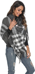 Viamulion Beautiful Winter Scarf Elegant Collection Warm Solid Plaid by Vanessa Jane