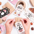 MOZUI Halloween Thank You Tags 60pcs Pink Black Ghost Pumpkin Kraft Paper by Deal US