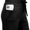 RESHE Womens Capri Pants Wide Leg Drawstring Lounge Yoga Navy Size S by Deal US