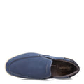Florsheim Lakeside Canvas Moc Toe Slip-On Navy Nubuck 7W 3E Size 7W by Deal US