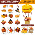 Whaline 45Pc Thanksgiving Turkey Hot Air Balloon Paper Cutouts Autumn Decor by Deal US