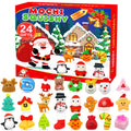 Govetom 2025 Christmas Advent Calendar 24 Days Multi-color Mochi Squishy Toys by Deal US
