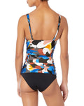 Calvin Klein Womens Standard Barbell Tankini Top, Size XL by Vanessa Jane