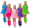 Syhood 4 Pc Bear Costume Set Women Brown T Shirt Tutu Skirt Leg Warmers by Deal US