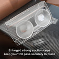 FLLIK EZ Pass Holder Windshield Clear Strong Suction Cups 1 Pack by Deal US