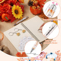 AmazingSpark 36 Sets Fall Baby Shower Favors Pumpkin Pens Keychains Orange by Deal US