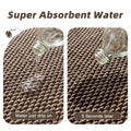 BULULOM Chenille Bathroom Rug Rubber Backing Brown 16x24 Absorbent Mat by Deal US