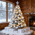 HyDren 24Pcs Beige Velvet Shatterproof Christmas Ornaments Balls 3.15,2.76,2.36" by Deal US