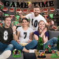 Koeilay Game Time Football Banner & Decorations Green Brown Party Supplies by Deal US