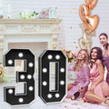imprsv Marquee Numbers 30th Birthday Light Up Number 30 Black 3ft by Deal US