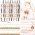 AmazingSpark 36 Sets Fall Baby Shower Favors Pumpkin Pens Keychains Orange by Deal US