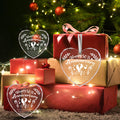 Vorruil Baby First 50th Anniversary Gift Heart Glass Tree Decoration by Deal US