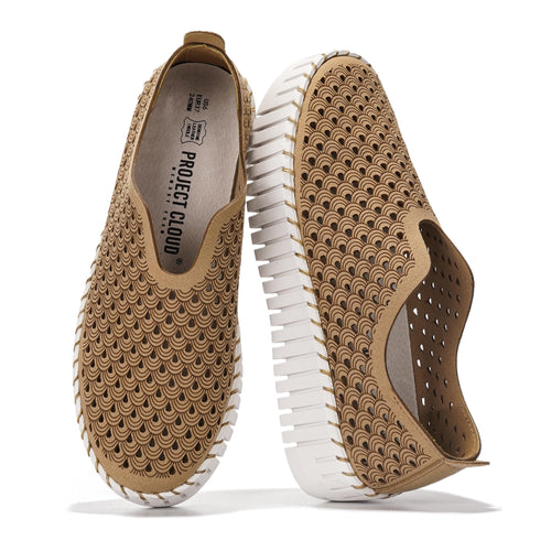Project Cloud Loafers Lightweight Slip-On Non Slip Sneakers Beige Size 5.5 by Deal US