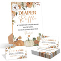 Serach Little Pumpkin Baby Shower Diaper Raffle Sign with Stand & 50 Tickets by Deal US