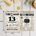 ZUDBBDSD 13th Birthday Card Boys Girls Party Decorations Retro Variety Pack by Deal US