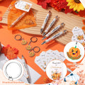 AmazingSpark 36 Sets Fall Baby Shower Favors Pumpkin Pens Keychains Orange by Deal US