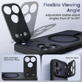 Invisible Stand Case for iPhone 17 Pro Black Clear by Merch Section