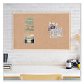 U Brands Cork Bulletin Board, 47 x 35, Natural Surface, Birch Frame