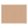 U Brands Cork Bulletin Board, 47 x 35, Natural Surface, Birch Frame